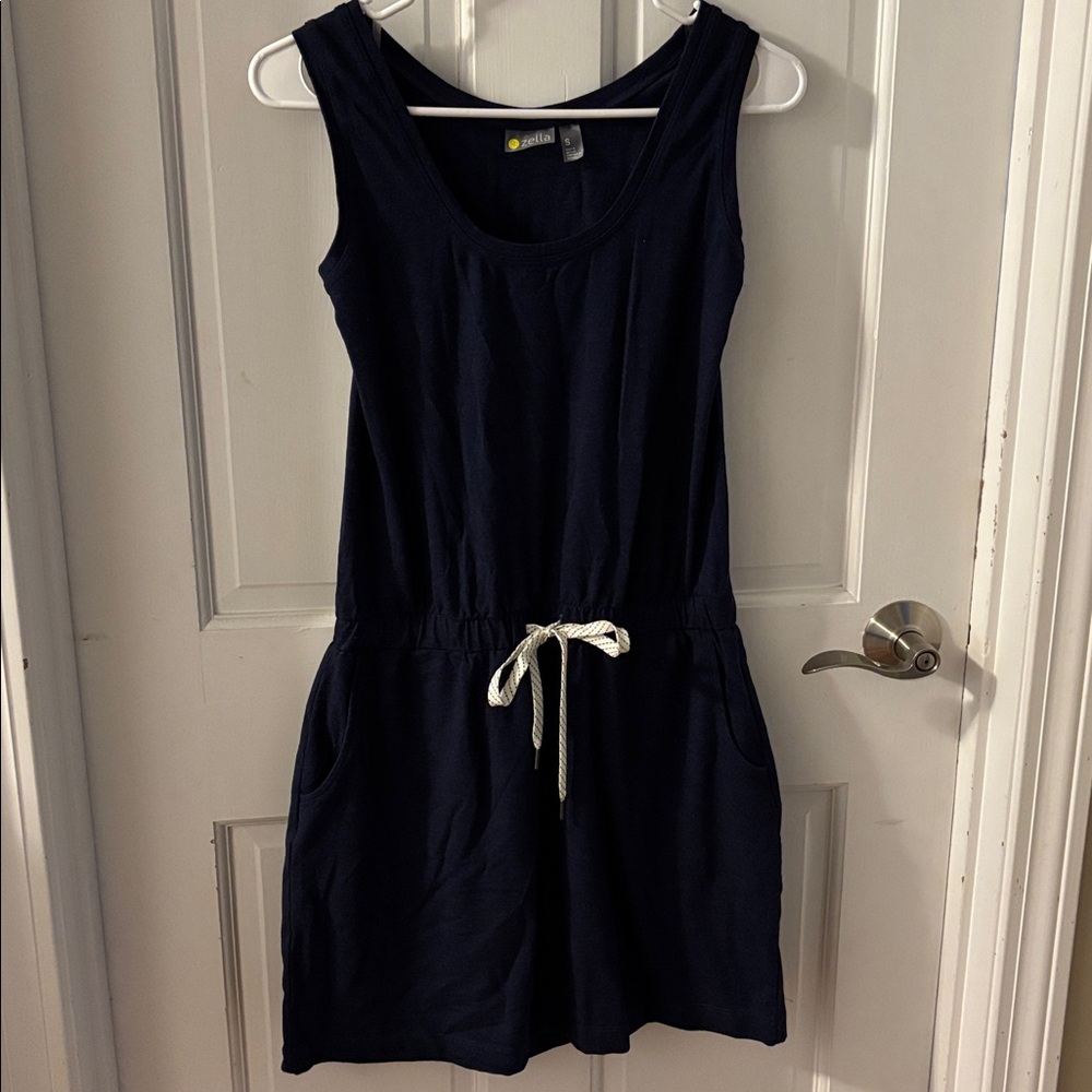 Zella Navy Sleeveless Mini Dress